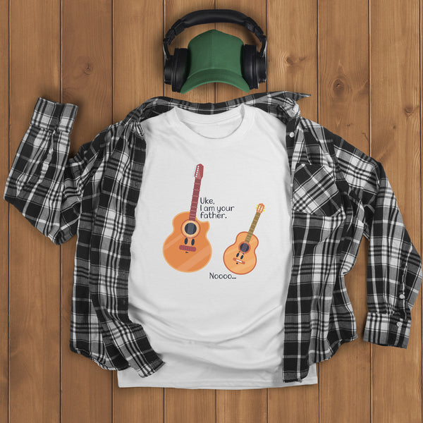 Guitarist Dad Shirts, Funny Ukulele Tees, U122